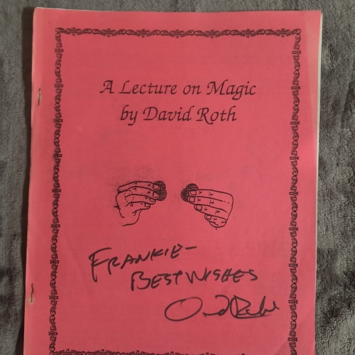 A Lecture on Magic by David Roth - Signed!