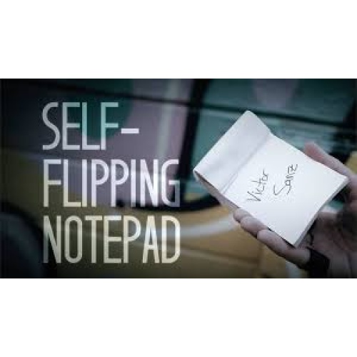 Self-Flipping Notepad (DVD and Gimmick) by Victor Sanz (Retail: $30.00)